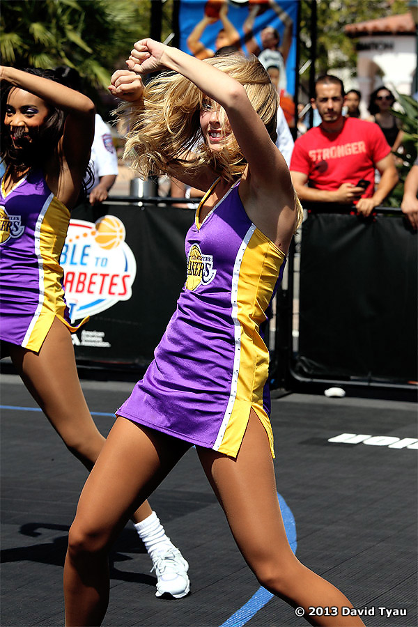 The Laker Girls at the 2013 NBA Nation Tour