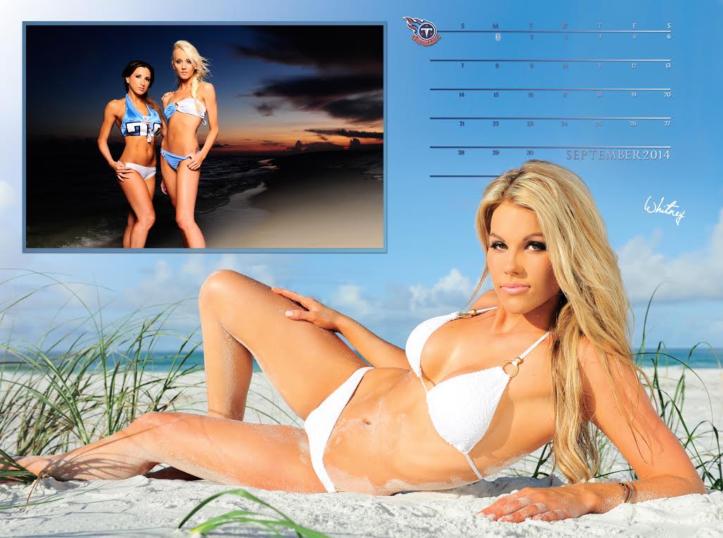 The Titans Cheerleaders release a swimsuit calendar app