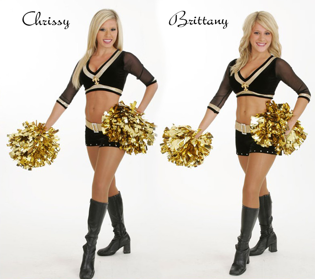 2009 Saints_Chrissy and Brittany Hamilton