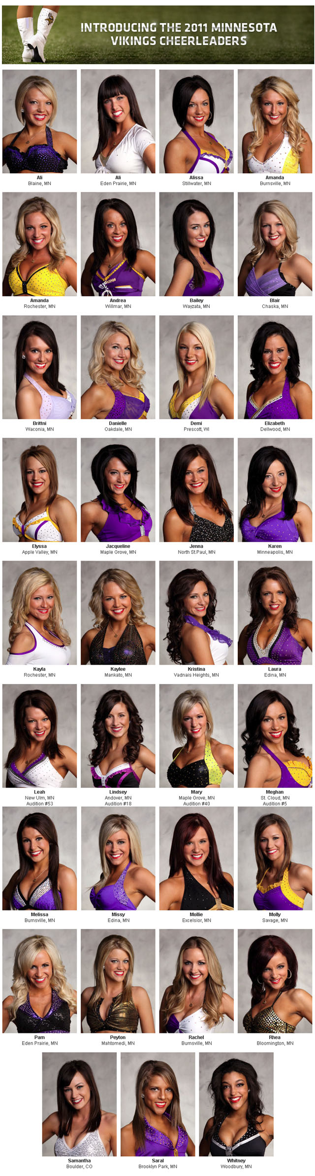 Vikings Cheerleader Alumni  Minnesota Vikings –