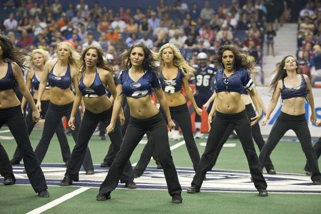 Dancers audition for the Braves' Tomahawk Team