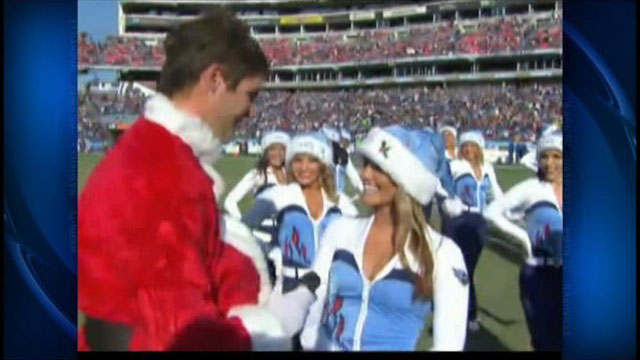 Baltimore Ravens Cheerleader Surprise Proposal on the Field