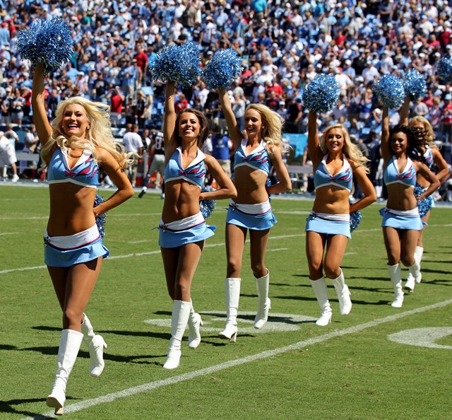 The Titans Cheerleaders had their debut yesterday & they