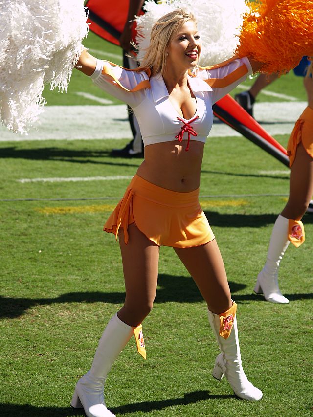 Another View ot the Bucs Cheerleaders Retro Look – Ultimate Cheerleaders