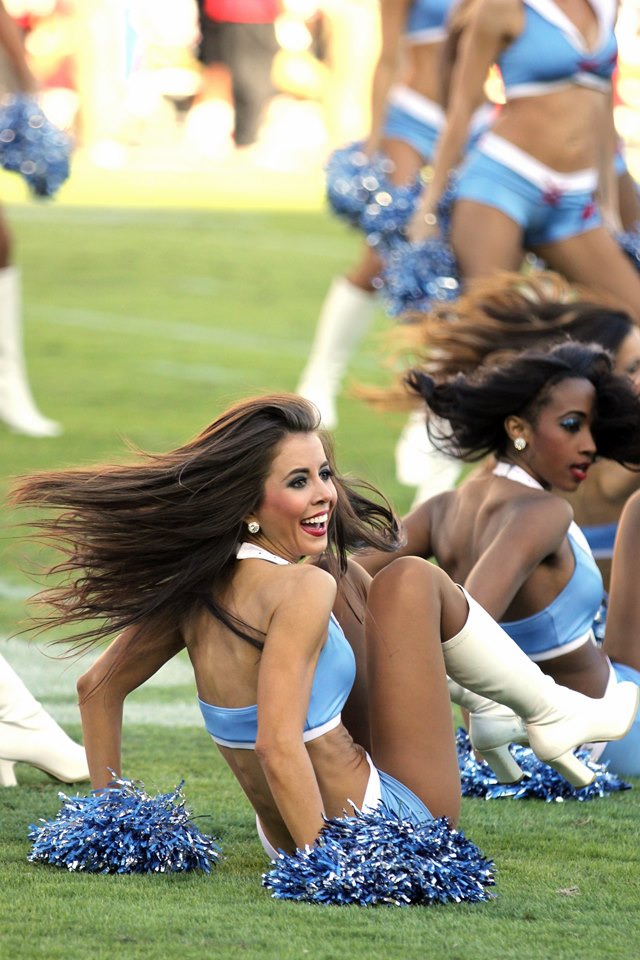 The Dallas Cowboys Cheerleaders perform their annual Halloween halftime show  during the Cowboys and Philadelphia Eagles