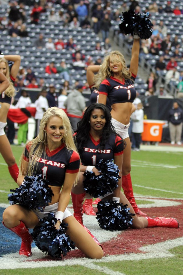 Houston Texans cheerleaders wearing salute to service uniforms perform  during an NFL football game against the New York Jets, Sunday, Nov. 28,  2021, in Houston. (AP Photo/Matt Patterson Stock Photo - Alamy