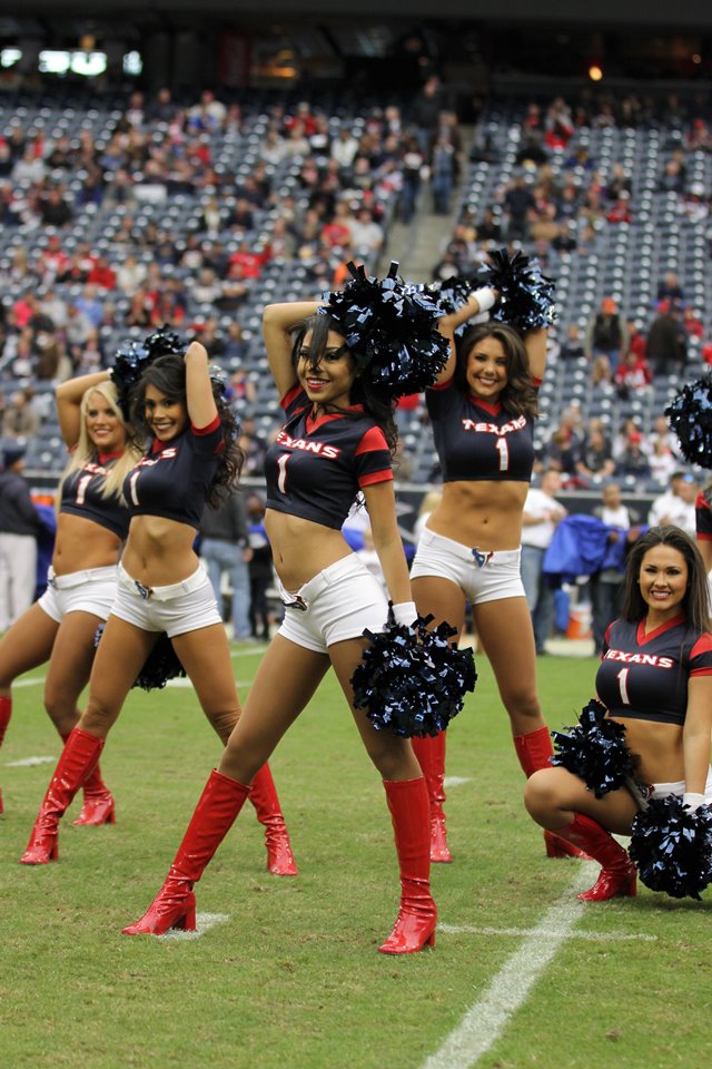 Houston Texans cheerleaders wearing salute to service uniforms perform  during an NFL football game against the New York Jets, Sunday, Nov. 28, 2021,  in Houston. (AP Photo/Matt Patterson Stock Photo - Alamy