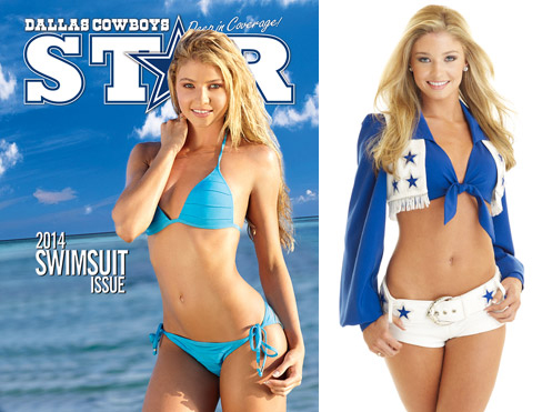 SUMMER SIZZLE: Dallas Cowboys' team magazine puts out cheerleader swimsuit  issue