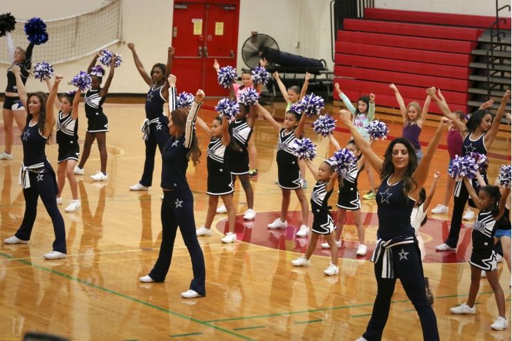 Dallas Cowboys cheerleaders visit Yokota