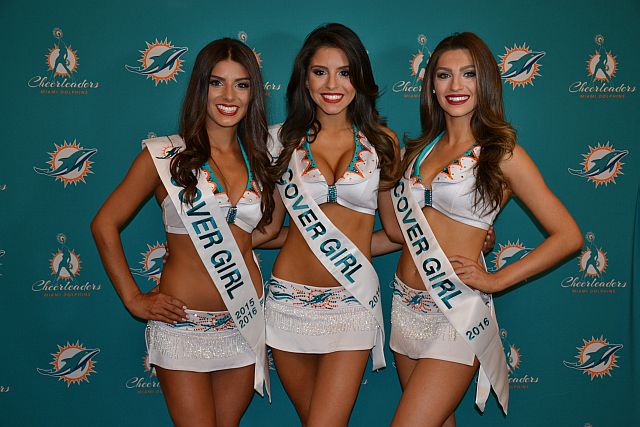 Miami Dolphins Cheerleaders 2017 Swimsuit Calendar Unveiling and