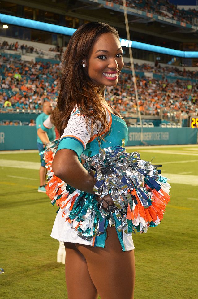 Miami Dolphins Cheerleaders In Preseason.