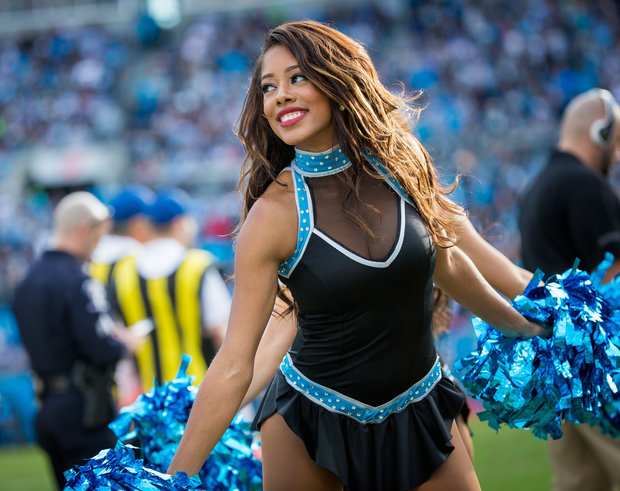 Siobhan Campbell-Martin, a Trenton, N.J. native, will be cheering for the Carolina Panthers TopCats cheerleading squad at Super Bowl 50. (Goodstuff Creative)