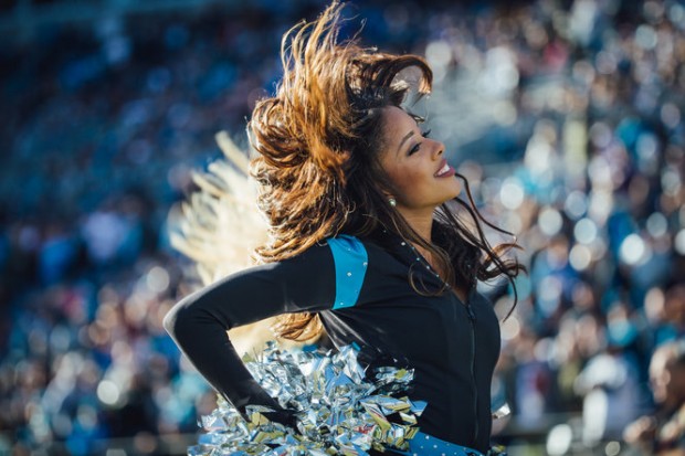 Siobhan.jpgSiobhan Campbell-Martin cheers with the Carolina Panthers TopCats squad during a game. (Goodstuff Creative)