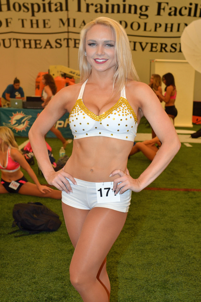 Auditioning for The Miami Dolphins Cheerleaders at 41