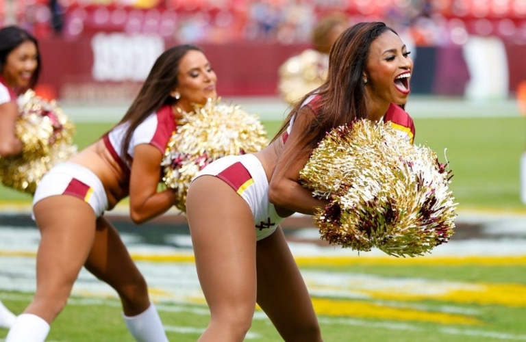 Wife cheerleaders asian outdoor