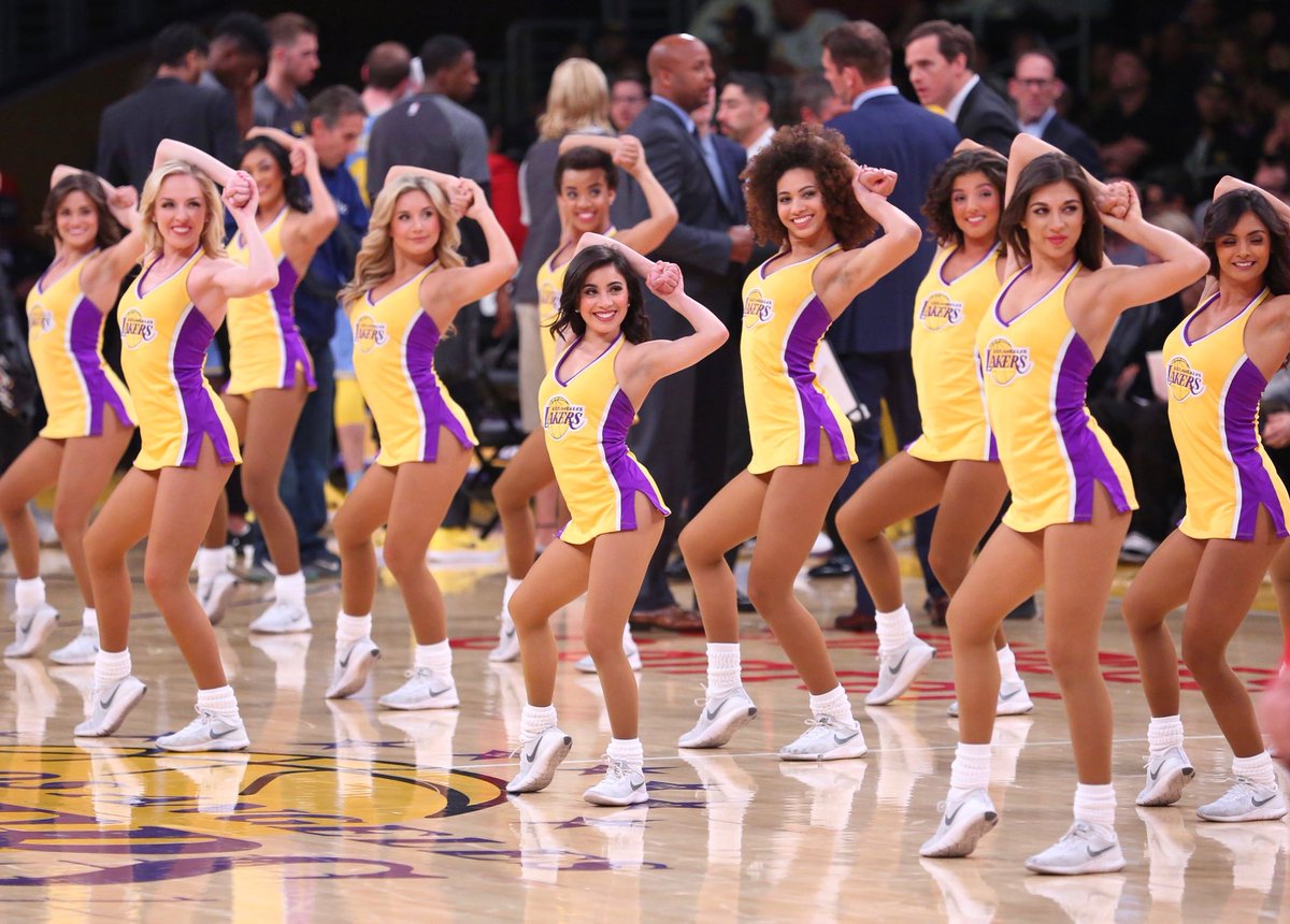 NBA teams' senior dance squad faces off against youth dance team