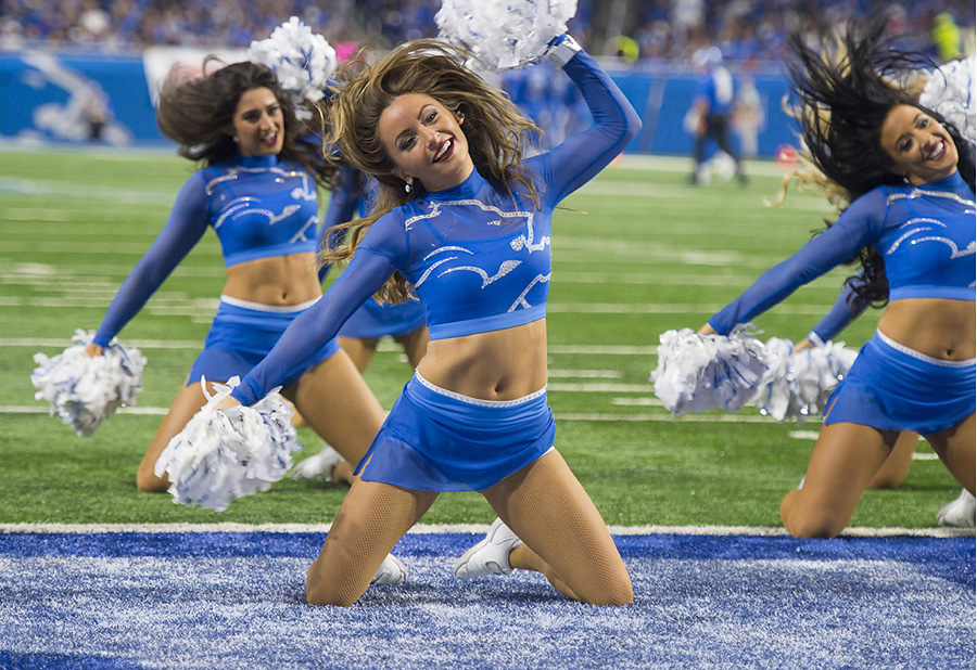 Detroit Lions Cheerleader Pet Outfit