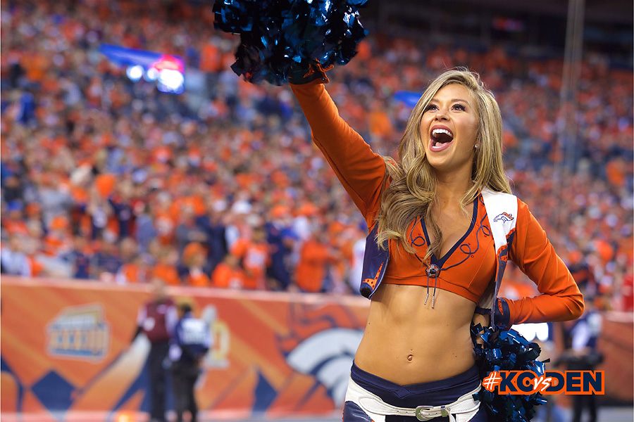 The Denver Broncos cheerleaders wear green to celebrate the NFL's Salute to  Service prior to an NFL football game against the New England Patriots,  Sunday, Nov. 12, 2017, in Denver. (AP Photo/David