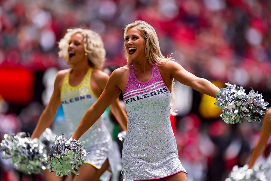 Atlanta Falcons Cheerleaders Super Bowl Week Editorial Stock Photo - Image  of falcons, people: 271386183