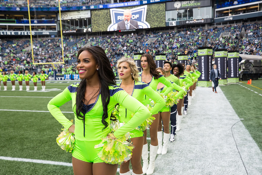 seattle seahawks cheerleader outfit