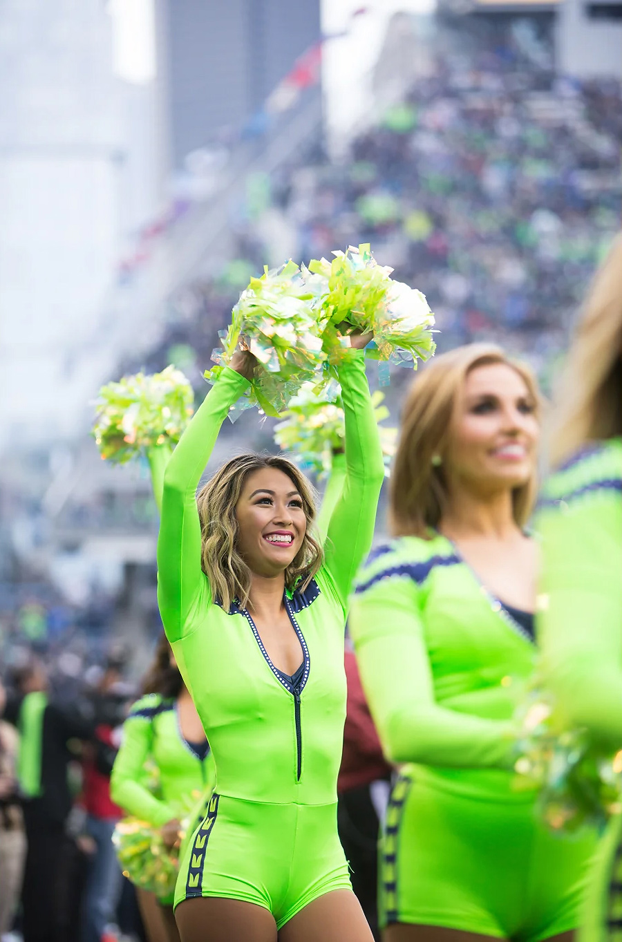 Photos: Seahawks, Sea Gals and fans go Action Green for Color Rush Game