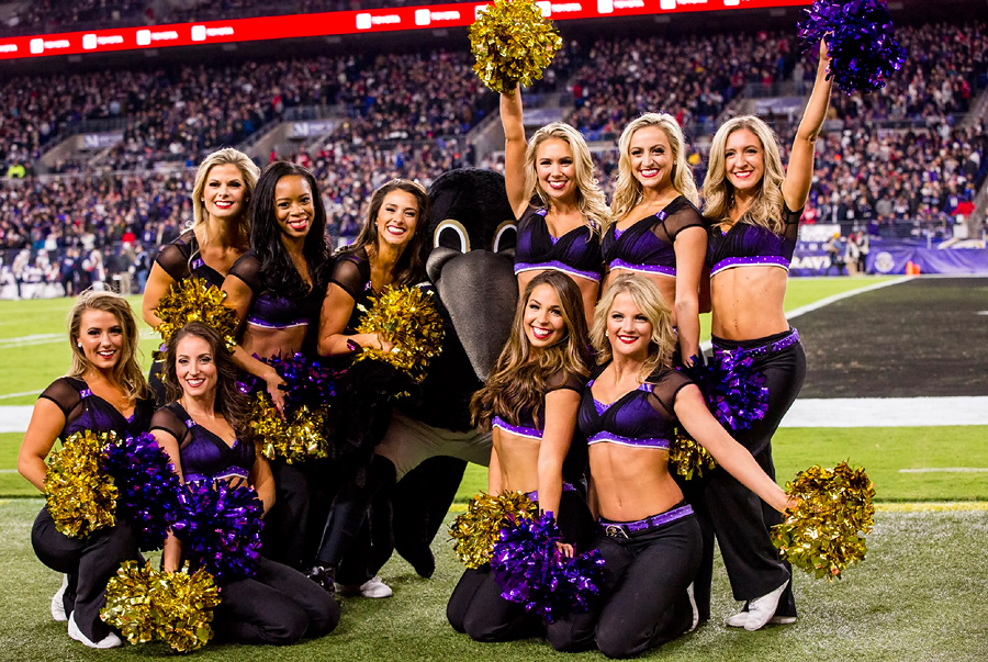 Baltimore Ravens Cheerleaders Photos from Week 9 Ultimate Cheerleaders