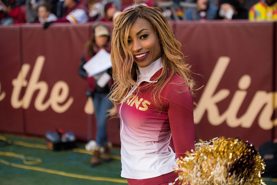 redskins cheerleader uniform