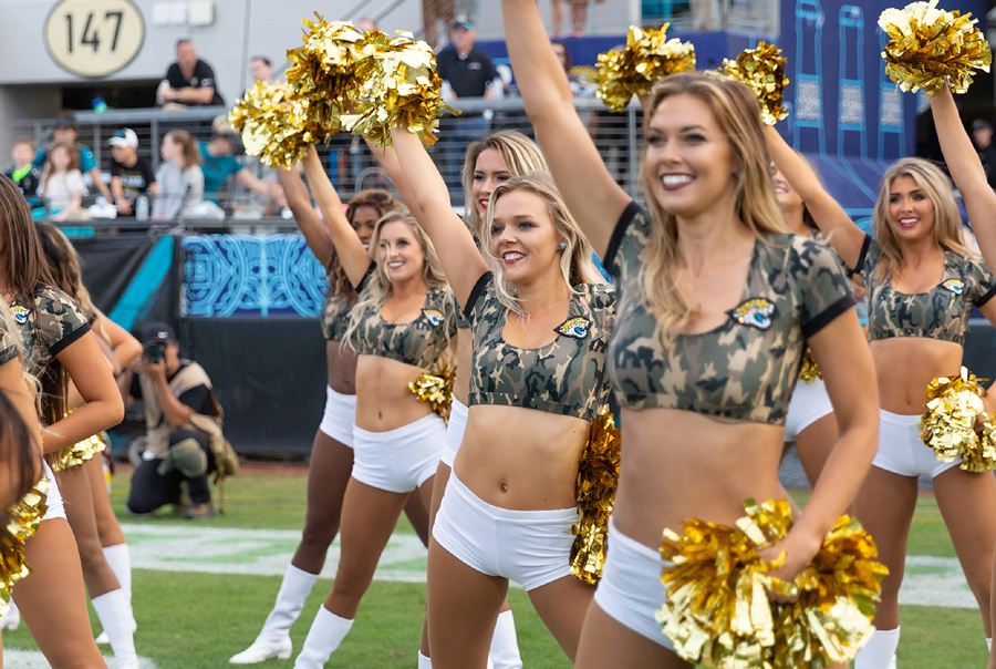 Jacksonville, FL, USA. 8th Dec, 2019. Jaguars cheer team the Roar