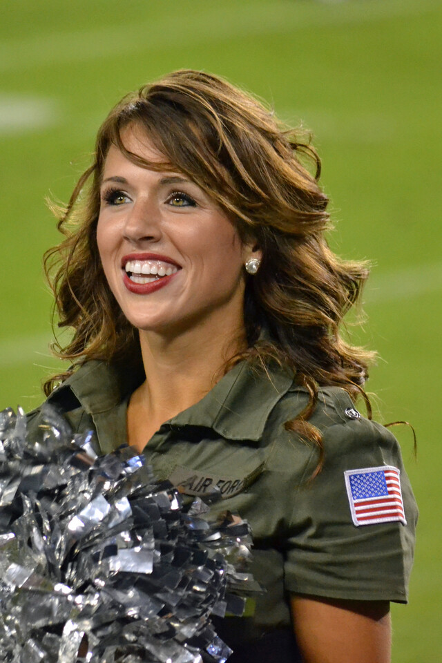 The Dallas Cowboys Cheerleaders will continue saluting service members with  new boots this Sunday